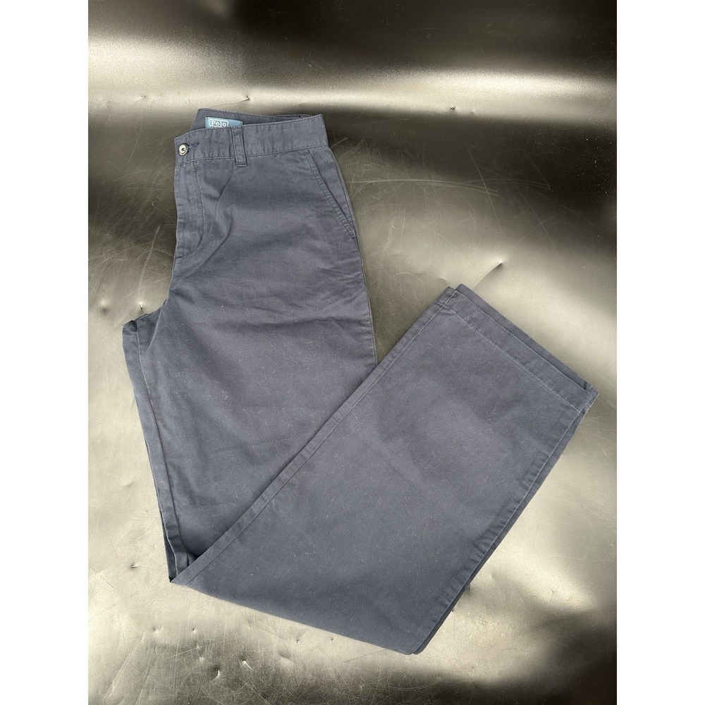 Vintage Polo Ralph Lauren NWT Chino Navy Pant Trouser Straight Leg Size 20